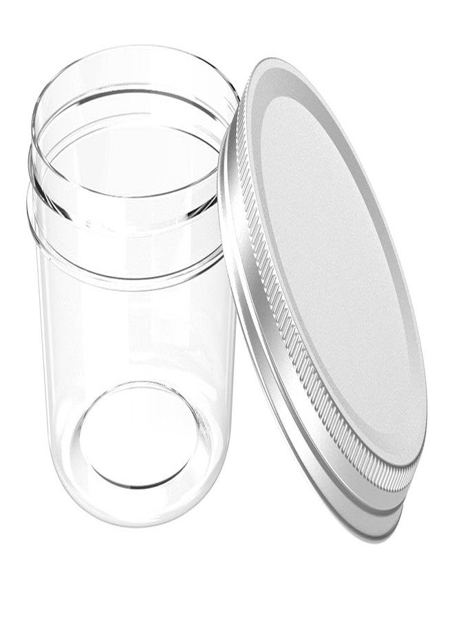 All Time Transparent Plastic Storage Jar Set of 6 (115ml Each) | Airtight, BPA-Free Kitchen Containers - Stackable Design - Image 5